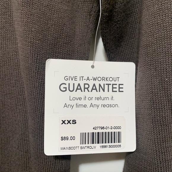 ATHLETA WOMEN'S BROWN LONG SLEEVE CROCHET TOP XXS - Picture 7 of 9